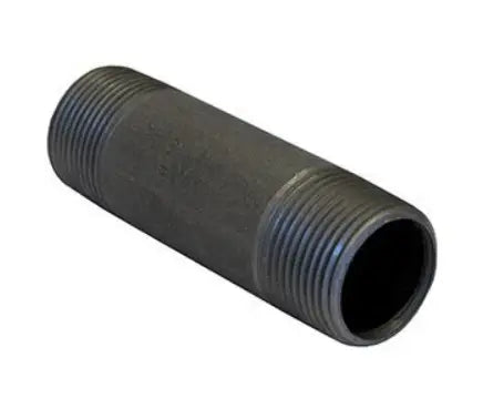 1-1/4" Black Pipe Nipple by Fayette Nipple
