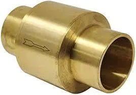 1" In-Line Sweat Check Valve Bronze Alloy Stainless Steel Springs by Nibco Inc.