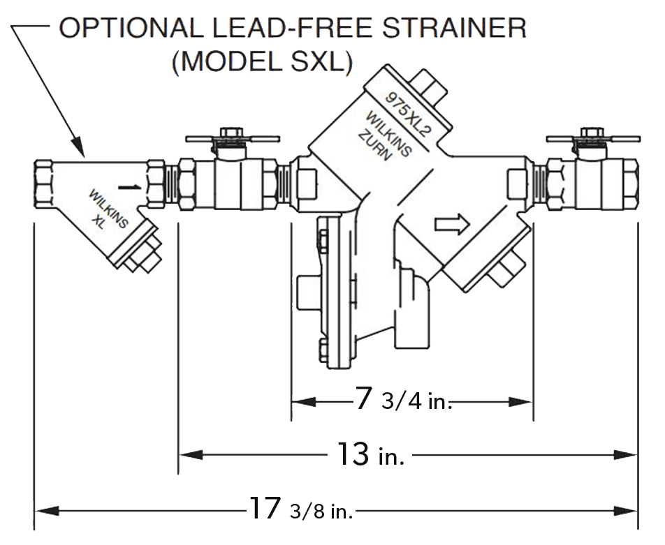 1" Reduced Pressure Backflow Preventer - Fire Protection Parts