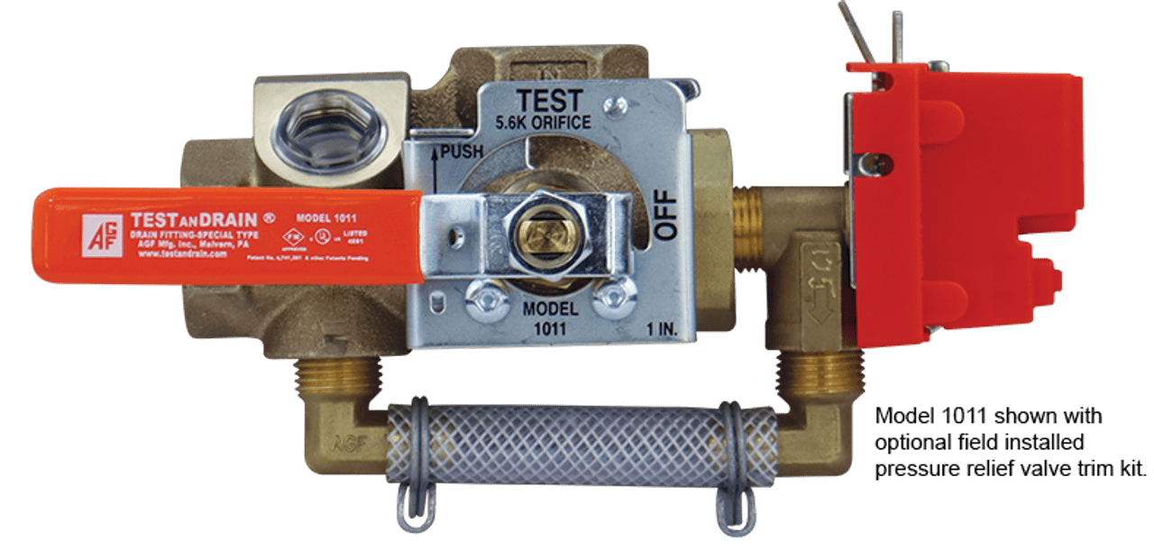 1" Test And Drain Valve 7/16" 4.2K Orifice AGF PRV by AGF Manufacturing