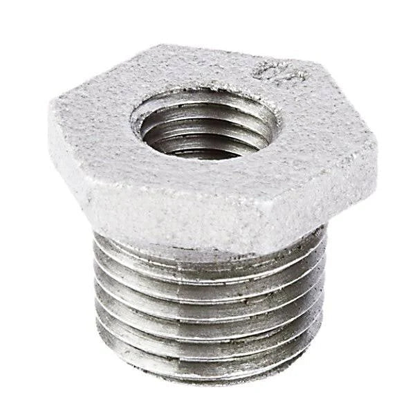 1/2" X 1/4" Galvanized Stl Hex Bushing - Fire Protection Parts