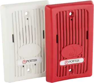 120V Mini Horn Wall Mount Alarm System Alert Device by Potter Electric Signal