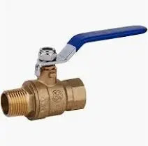 1/4" Ball Valve MxF for Fire Protection and Plumbing by United Brass Works Inc