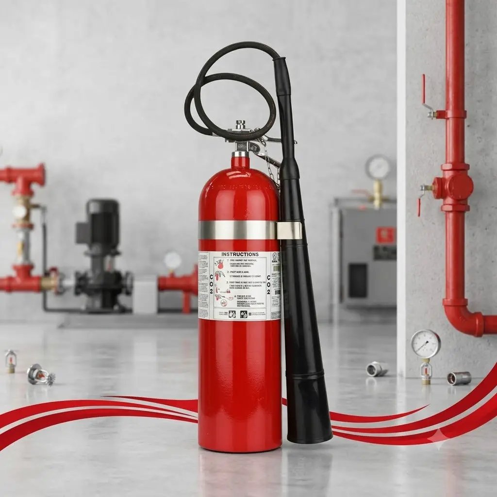 15 LB CO2 BC 10BC Portable Fire Extinguisher by Strike First Corporation