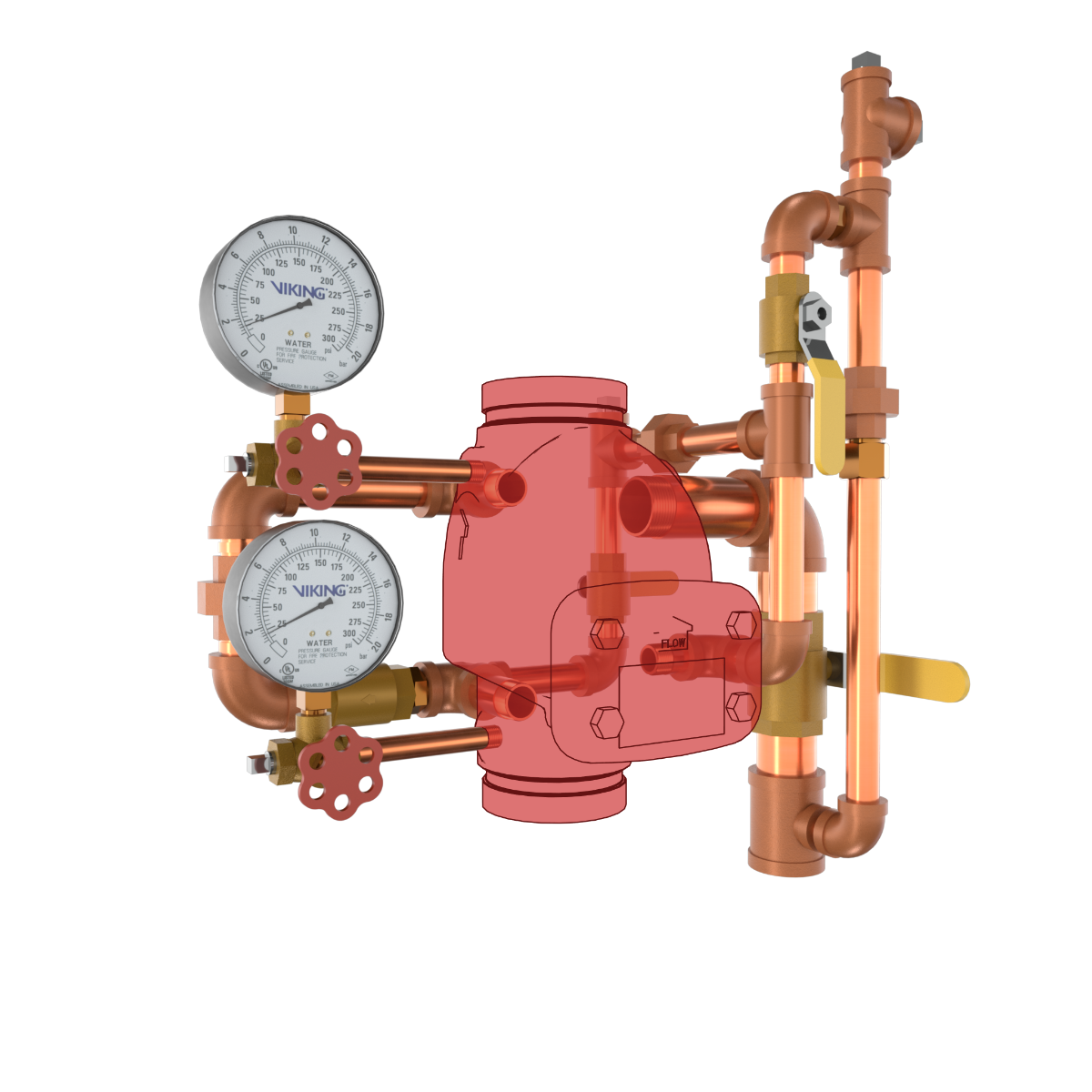 MODEL J-1 ALARM CHECK VALVE VERTICAL LOOSE TRIM - Fire Protection Parts