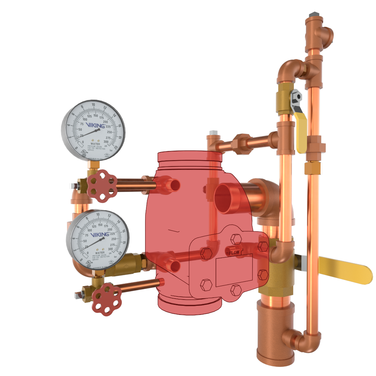 MODEL J-1 ALARM CHECK VALVE VERTICAL LOOSE TRIM - Fire Protection Parts