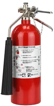 5LB CO2 BC 5BC Portable Fire Extinguisher for Emergencies by Strike First Corporation