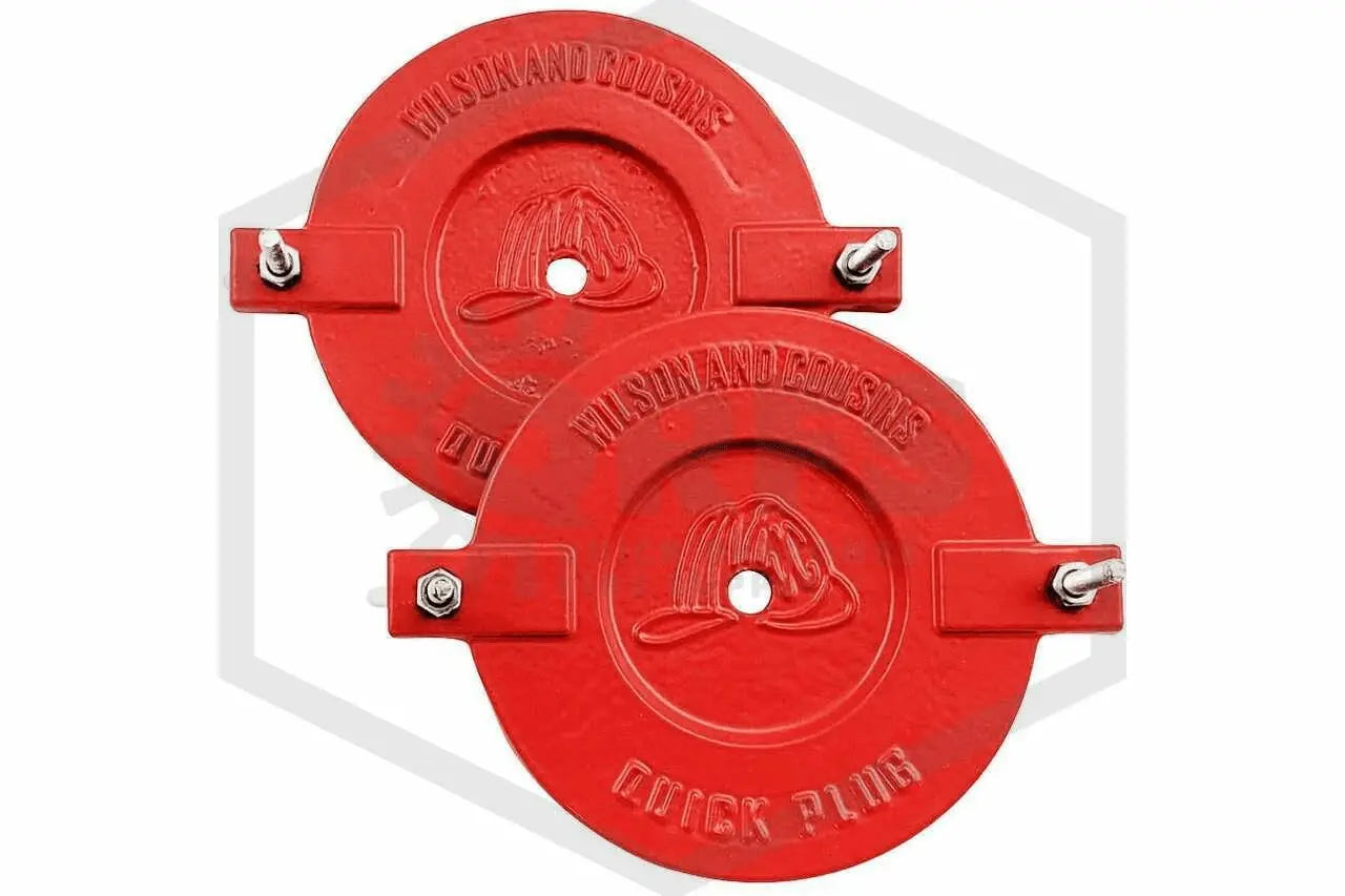 2 - 1/2" ALUMINUM BRASSEAKABLE CAPS - Fire Protection Parts