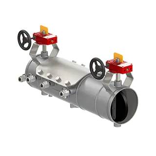 2-1/2" Double Check Backflow Preventer With OSY Valve by CMB Industries - Febco
