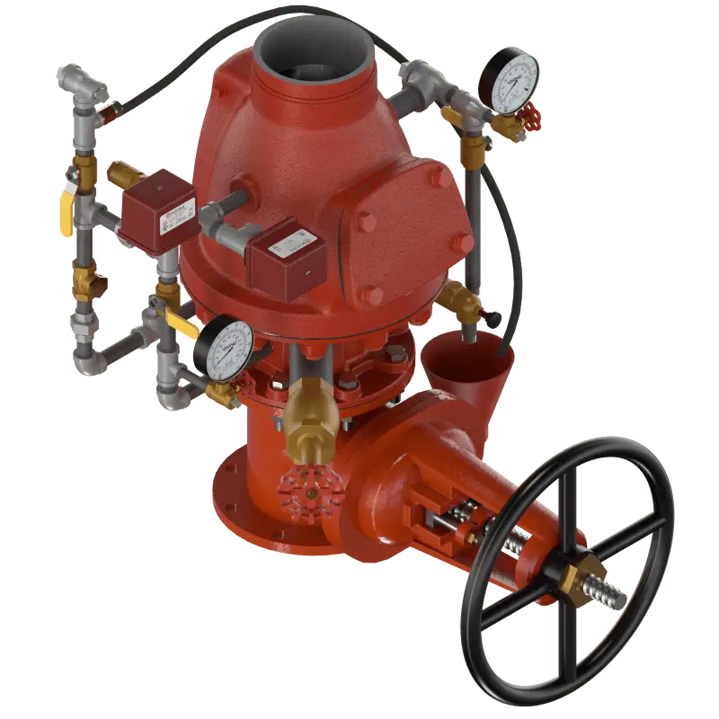 2" Pre Trimmed Deluge F1 GxG Vertical Fire System by Viking