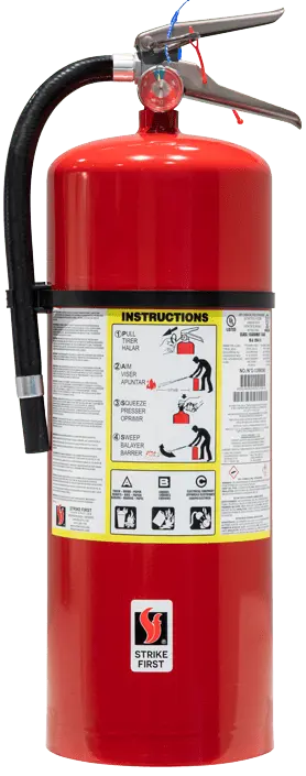 20 LB ABC 10A120BC Fire Extinguisher With Bracket by Strike First Corporation