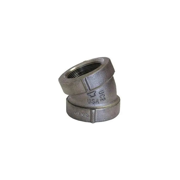 22.5 Degree Elbow Cast Iron DOM Threaded Fitting by ASC Engineered Solutions