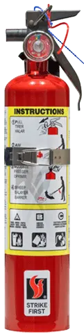 2.5 LB ABC 1A10BC Fire Extinguisher With Bracket by Strike First Corporation