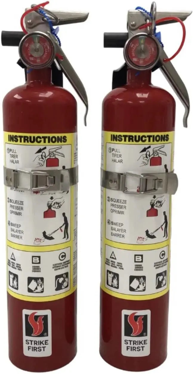 2.75 lb 10BC Fire Extinguisher With Vehicle Bracket by Strike First Corporation