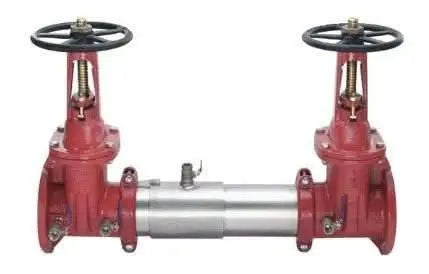 4" Double Check Assembly OSY Valve Fire Protection Backflow Preventor Valve by Ames Backflows