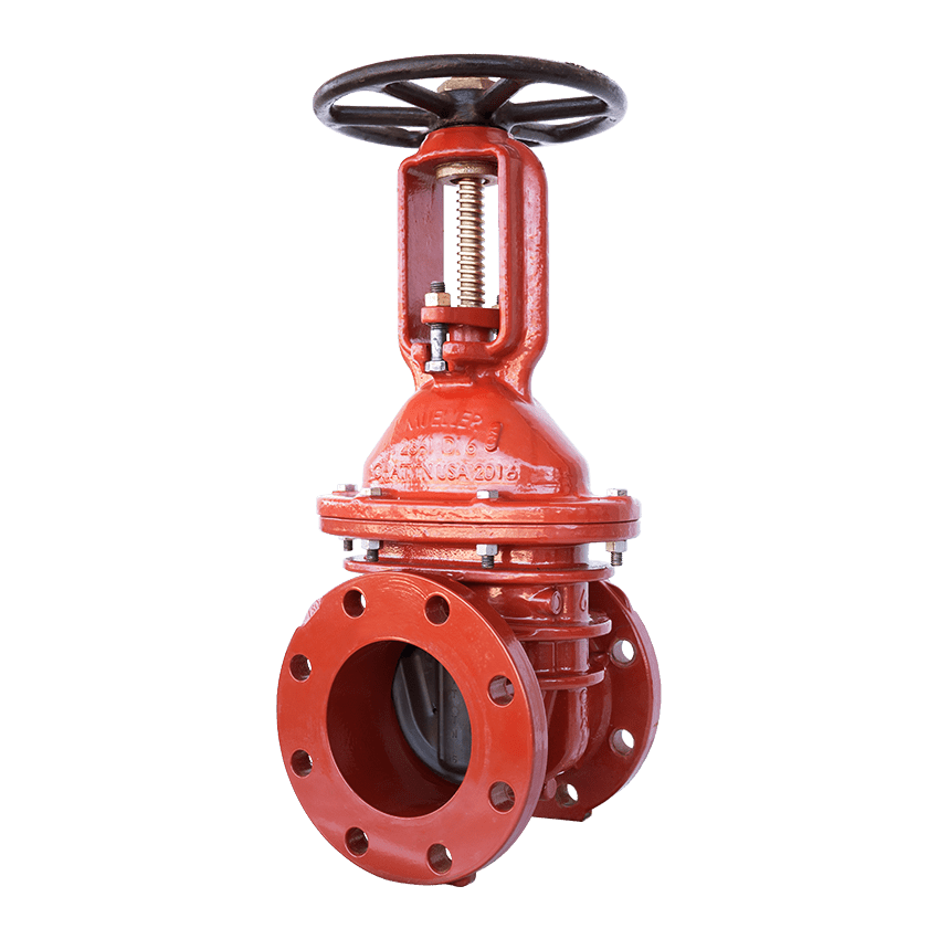 4" Ductile Iron Resilient Wedge Gate Valve Flange OS&Y - Fire Protection Parts