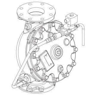 4" Electric Relief Float Control Valve GG Horizontal by Viking