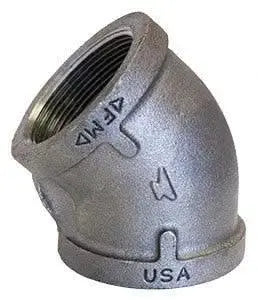 45 Degree Elbow Malleable Iron Pipe Fitting by ASC Engineered Solutions