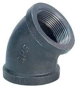 45 Degree Elbow Malleable Iron MI Import by SPF/Anvil