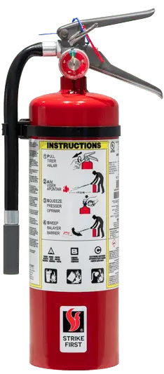 5LB ABC Multi Purpose Fire Extinguisher 3A40BC by Strike First Corporation