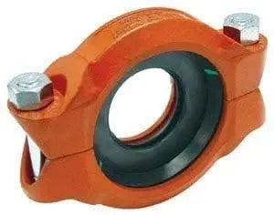 6" X 4" Grooved Red Galvanized Steel Coupling by ASC Engineered Solutions