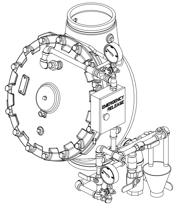 8" MODEL J FLOW CONTROL VALVE VERTICAL TRIM - Fire Protection Parts