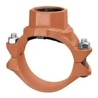 4" X 1-1/4" Grooved Mek Tee Galvanized Fire Fitting by ASC Engineered Solutions