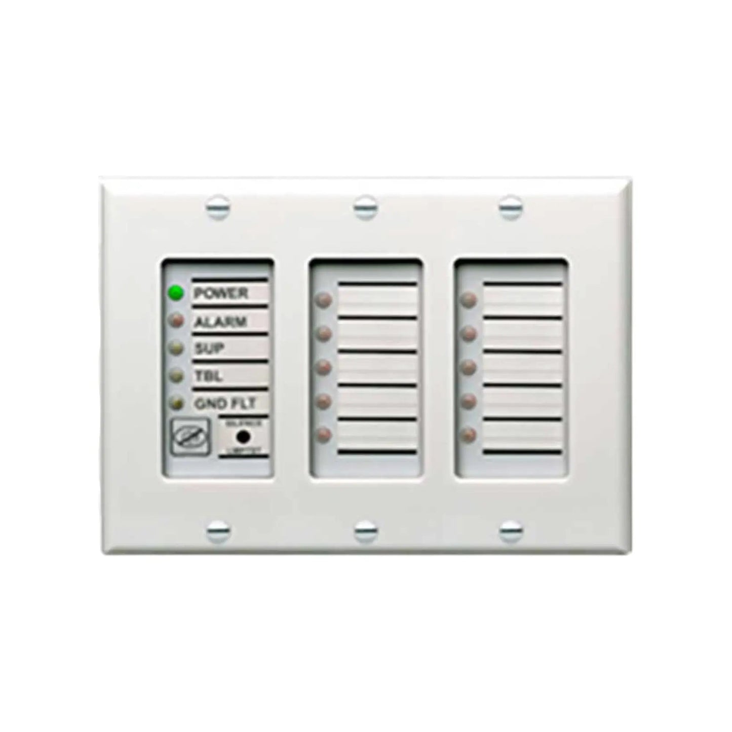 Kidde Remote Annunciator Wall Plate Three Gang White Safety by Kidde