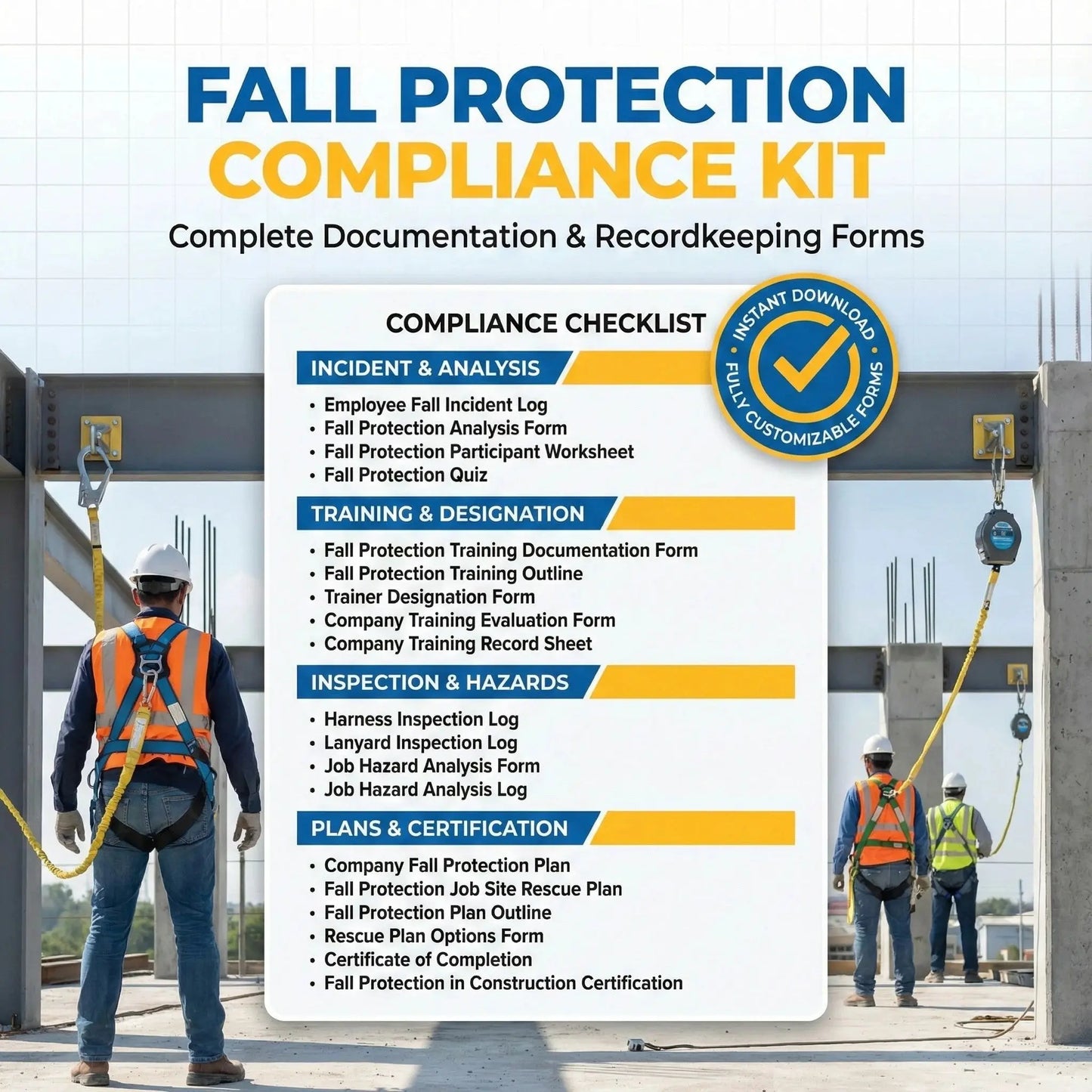 Fall Protection Safety Training Video Compliance Kit by XO Safety