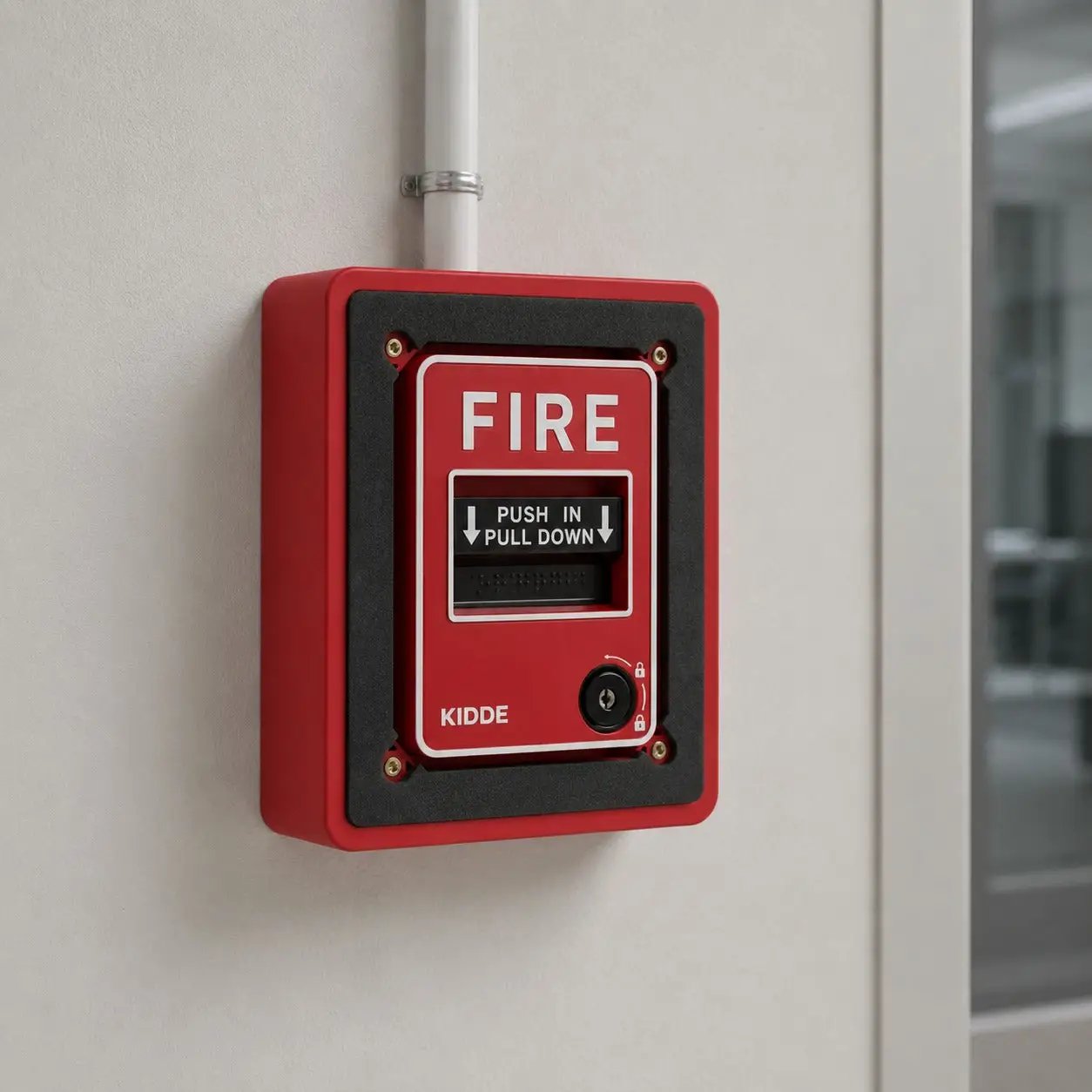 Kidde Flush Surface Mount Adapter Red for Fire Safety Systems by Kidde