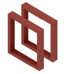 BRACKET KIT CARB STL RAL 3000 - Fire Protection Parts