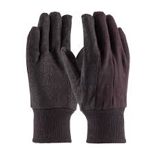 Brown Jersey Gloves 9oz Durable Comfort and Flexibility
