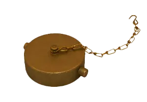 Cap And Chain 2.5" PL NST RB Brass Cap For Fire Protection by Fire Protection Products Inc