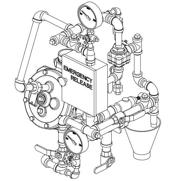 CONVENTIONAL DELUGE VALVE TRIM (use with Straight Through Valves) - Fire Protection Parts
