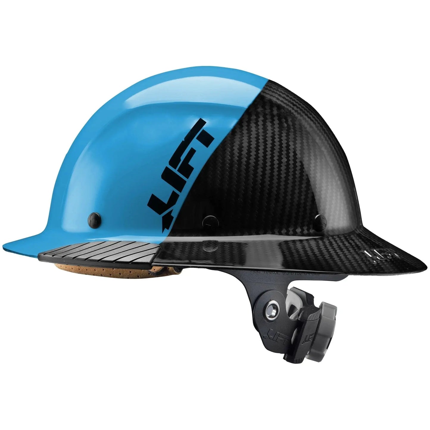 DAX Fifty 50 Carbon Fiber Full Brim Hardhat by LIFT Safety