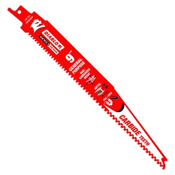 Diablo DS0909CGP3 9 in. Demo Demon Carbide General Purpose Recip (3 - Pack) - Fire Protection Parts