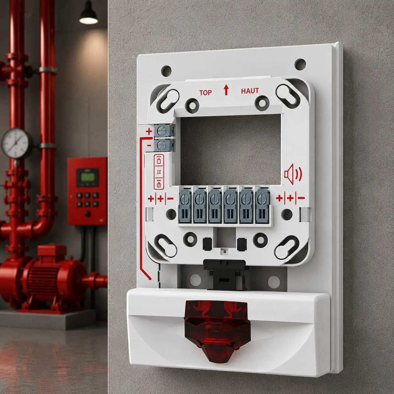 Kidde Strobe Expander White Red UL/FM Approved Fire Safety Expansion by Kidde