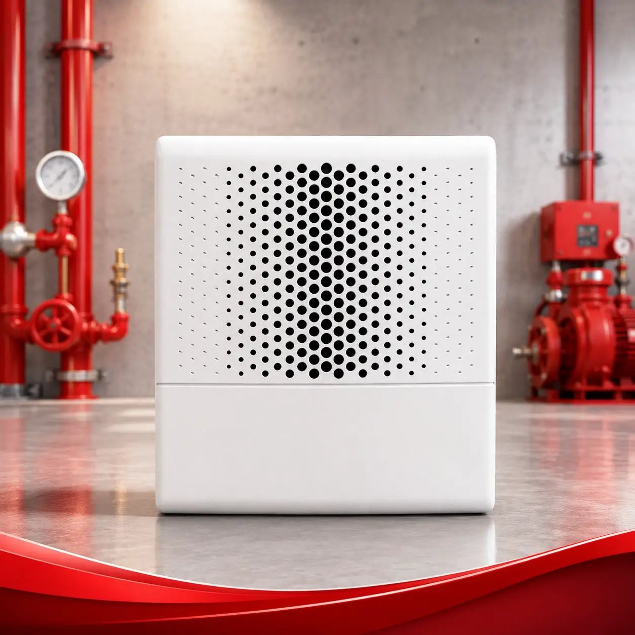 Kidde Genesis White Wall Speaker Clear Alerts UL/FM Approved Safety Audio by Kidde