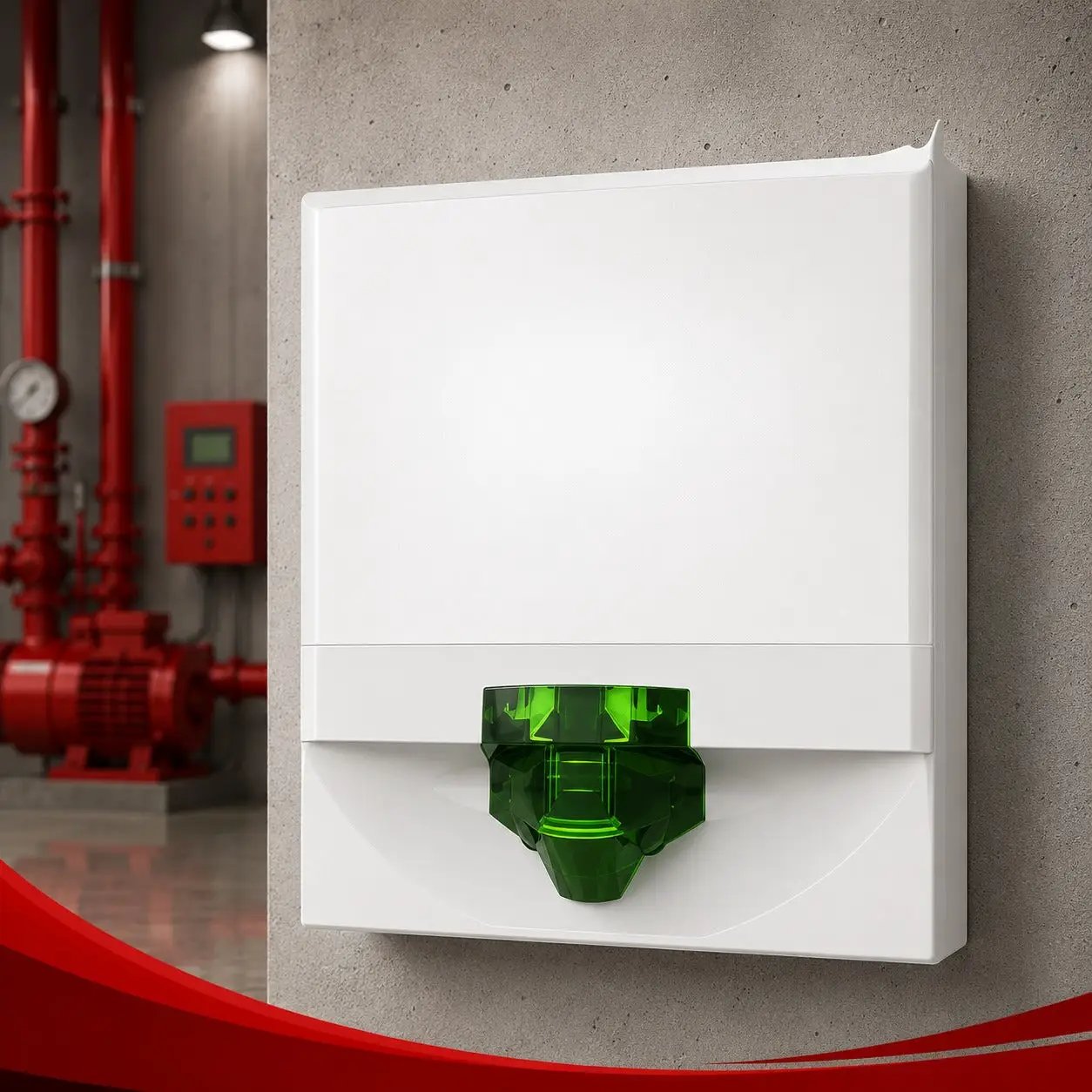 Kidde Strobe White Green Lens Fire Signal for Enhanced Safety by Kidde