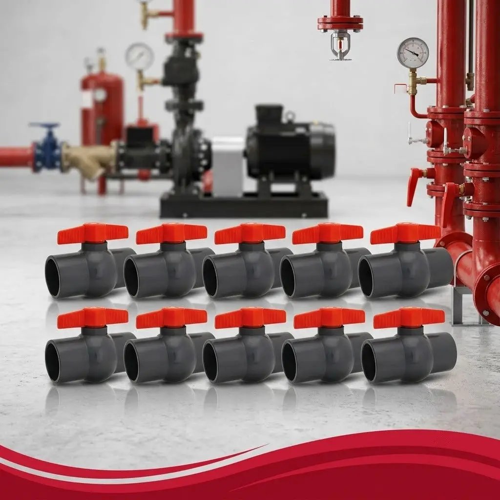 Kidde 3/4 2-Way Ball Valve Pack of 10 UL/FM Approved Durable Fire Protection for Contractors by Kidde