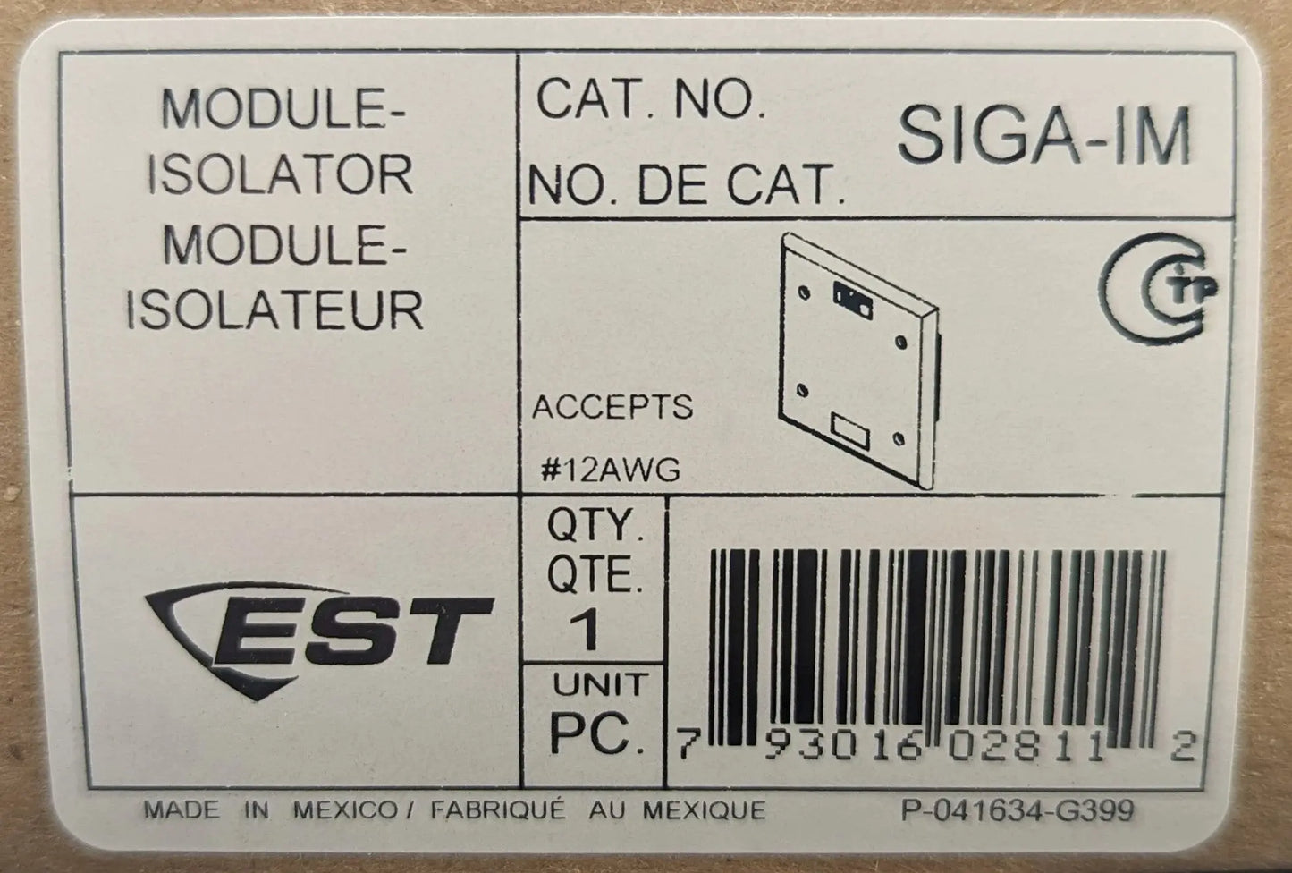 Edwards EST SIGA-IM Isolator Module by Fredland Supply Company