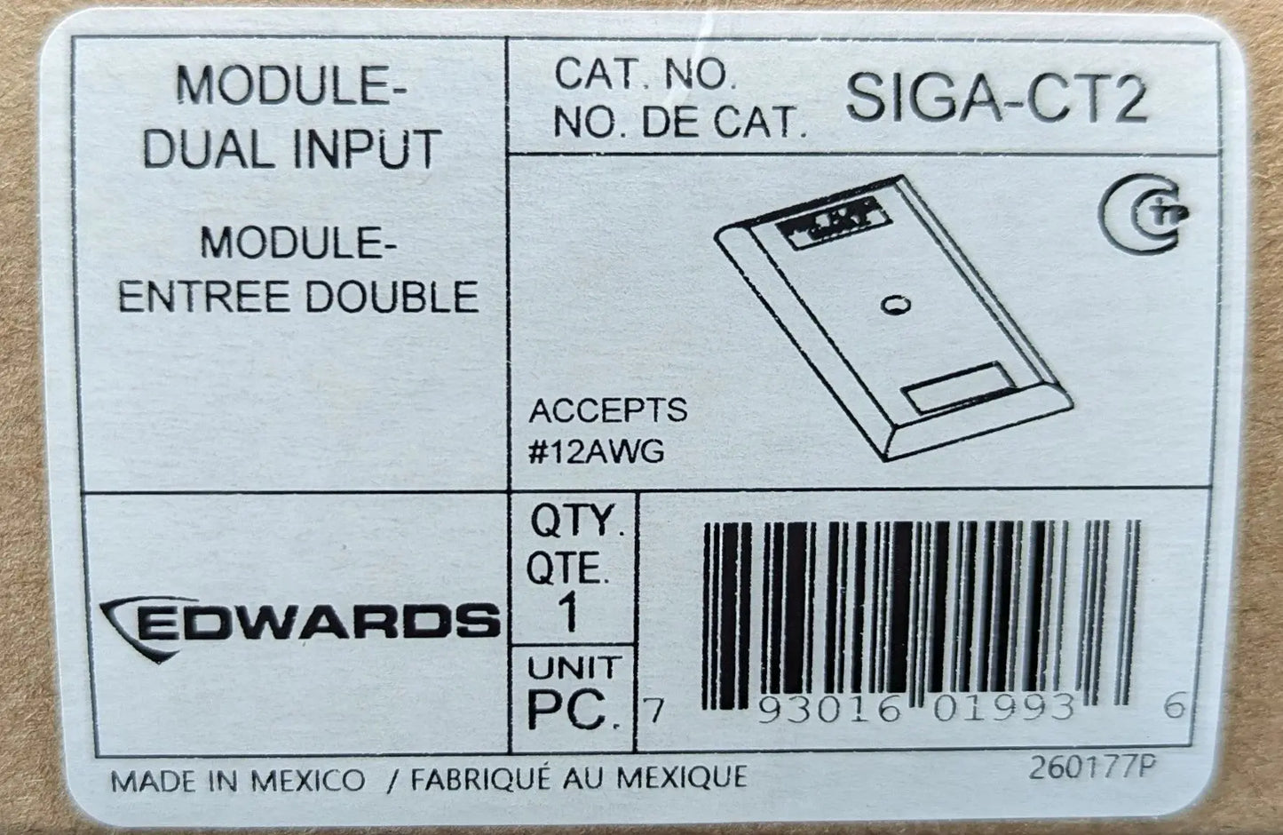 Edwards SIGA-CT2 Dual Input Module by Fredland Supply Company