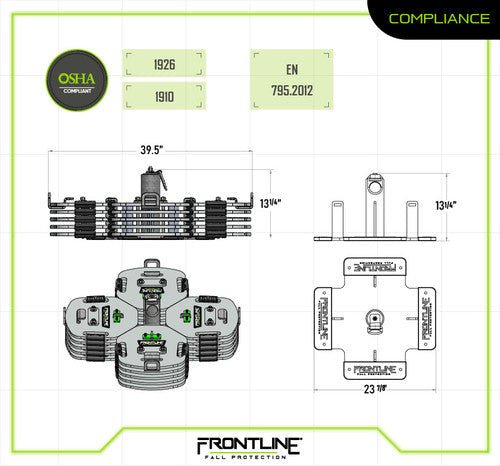 Frontline CO2NN Counterweight Anchor System - Fire Protection Parts
