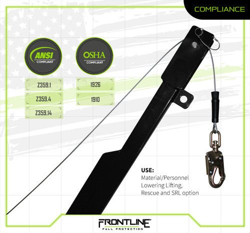 Frontline QAN75 - US Patriot Quadpod Confined Space System - Made in USA - Fire Protection Parts