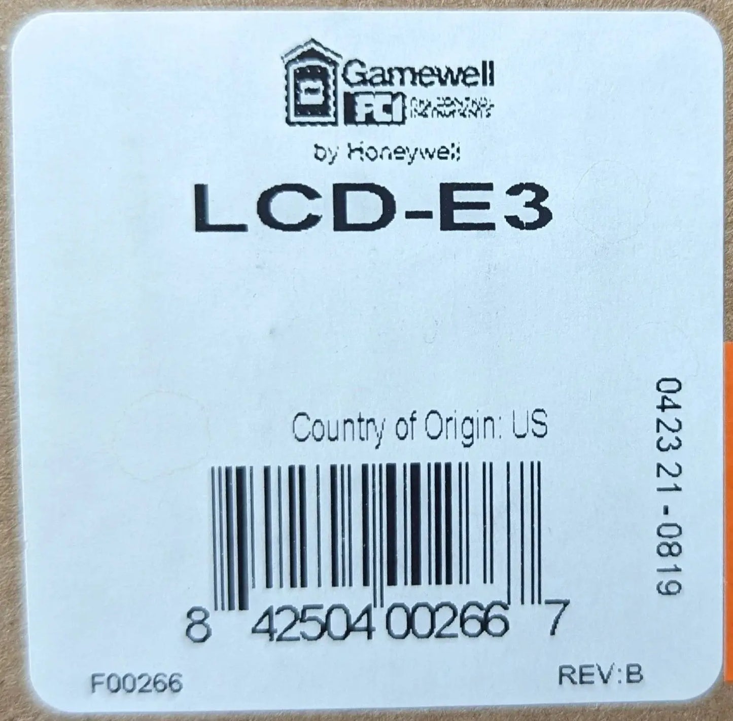 Gamewell-FCI LCD-E3 Crystal Liquid Display by Fredland Supply Company