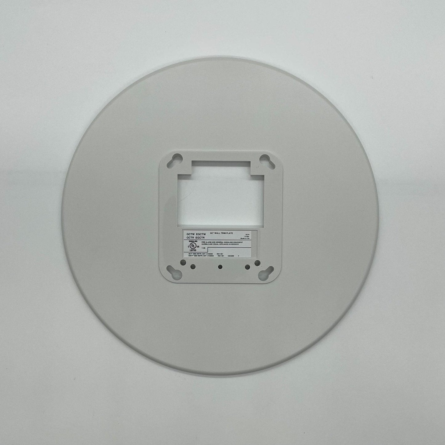 Genesis LED EG1 Wall Trim Plate White UL/FM Approved Safety - Fire Protection Parts