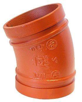 Grooved 22.5 Degree Elbow Domestic Pipe Fitting by ASC Engineered Solutions