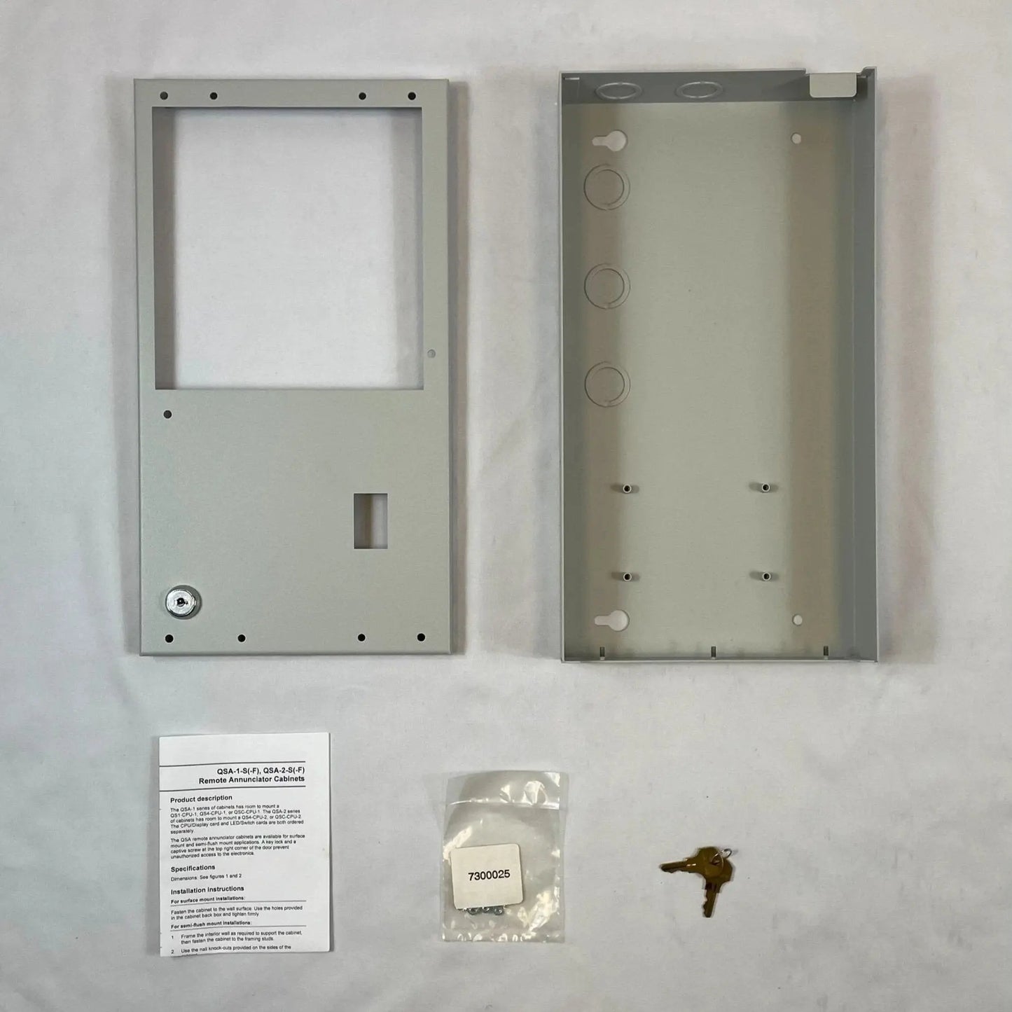 Kidde 2-Unit Remote Annunciator Enclosure with Secure Key-Locked Access for Fire Protection Contractors by Kidde