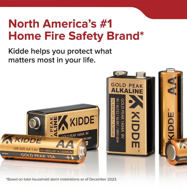 Kidde Alkaline Spare Battery Reliable Power Backup for Fire Safety Systems