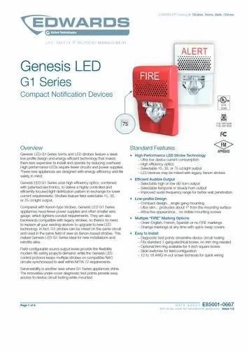 Kidde Compact Red Wall Cover Fire Audio Alert UL/FM Approved for Reliable Safety by Kidde